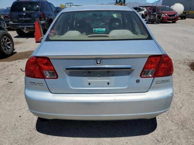 JHMES96673S020415 - 2003 HONDA CIVIC HYBRID TURQUOISE photo 6