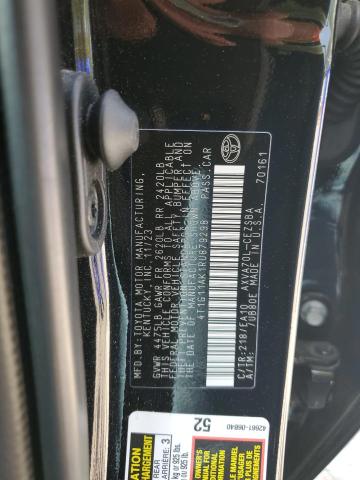 4T1G11AK1RU879298 - 2024 TOYOTA CAMRY SE NIGHT SHADE BLACK photo 12