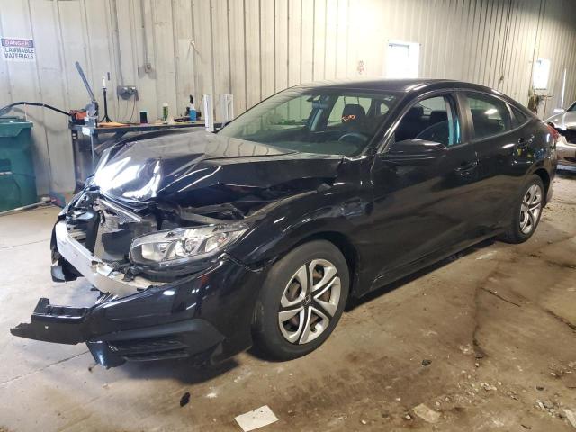 19XFC2F52JE036202 - 2018 HONDA CIVIC LX BLACK photo 1