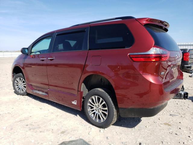 5TDYZ3DC0LS026940 - 2020 TOYOTA SIENNA XLE MAROON photo 2