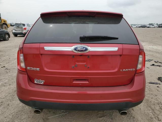 2FMDK3KC2BBA25919 - 2011 FORD EDGE LIMITED RED photo 6