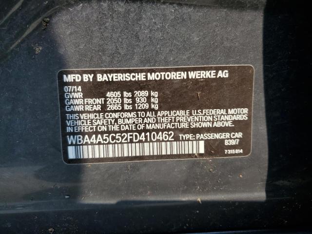 WBA4A5C52FD410462 - 2015 BMW 428 I GRAN COUPE GRAY photo 12
