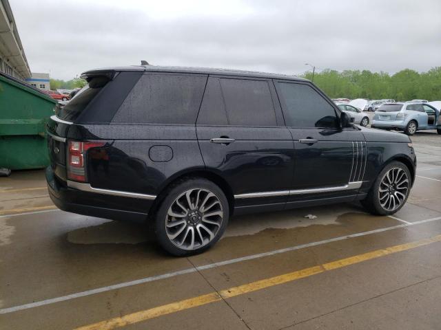 SALGV2EFXGA287305 - 2016 LAND ROVER RANGE ROVE AUTOBIOGRAPHY BLACK photo 3