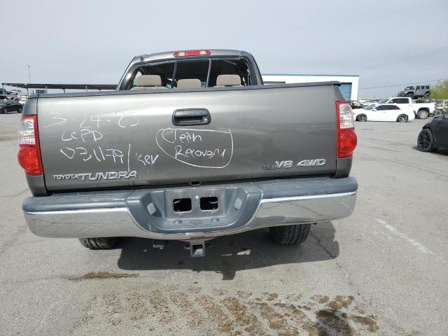 5TBBT44186S475937 - 2006 TOYOTA TUNDRA ACCESS CAB SR5 GRAY photo 6