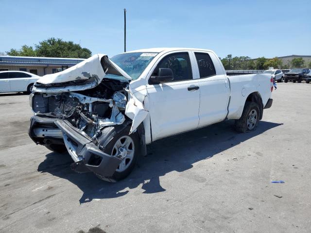 5TFRM5F14KX136666 - 2019 TOYOTA TUNDRA DOUBLE CAB SR/SR5 WHITE photo 1