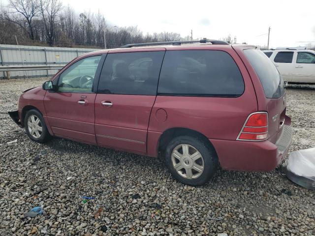 2MRDA20244BJ01474 - 2004 MERCURY MONTEREY BURGUNDY photo 2