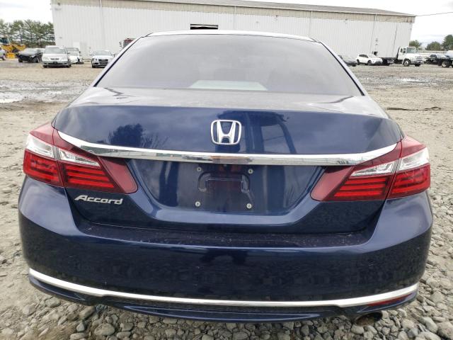 1HGCR2F38HA135363 - 2017 HONDA ACCORD LX BLUE photo 6