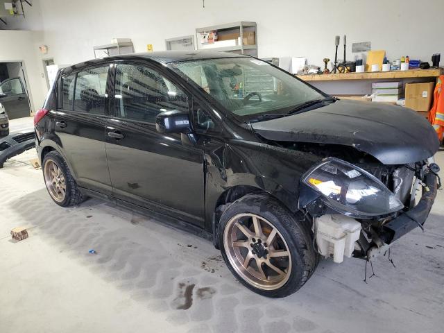 3N1BC13EX8L393598 - 2008 NISSAN VERSA S BLACK photo 4