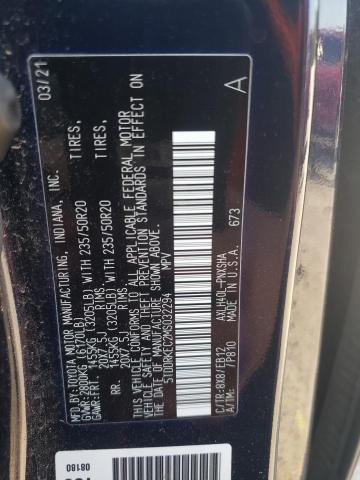 5TDDRKEC2MS032294 - 2021 TOYOTA SIENNA XSE BLUE photo 13