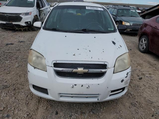 KL1TD56658B118689 - 2008 CHEVROLET AVEO BASE WHITE photo 5