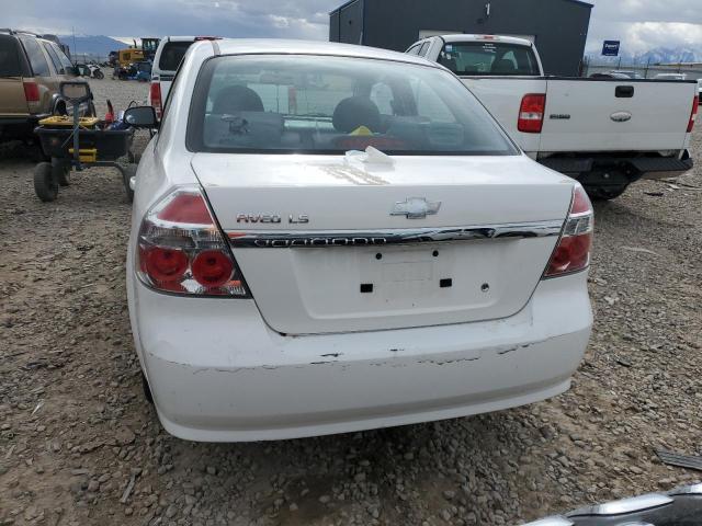 KL1TD56658B118689 - 2008 CHEVROLET AVEO BASE WHITE photo 6