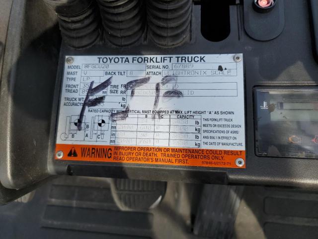 67889 - 2015 TOYOTA FORKLIFT ORANGE photo 10