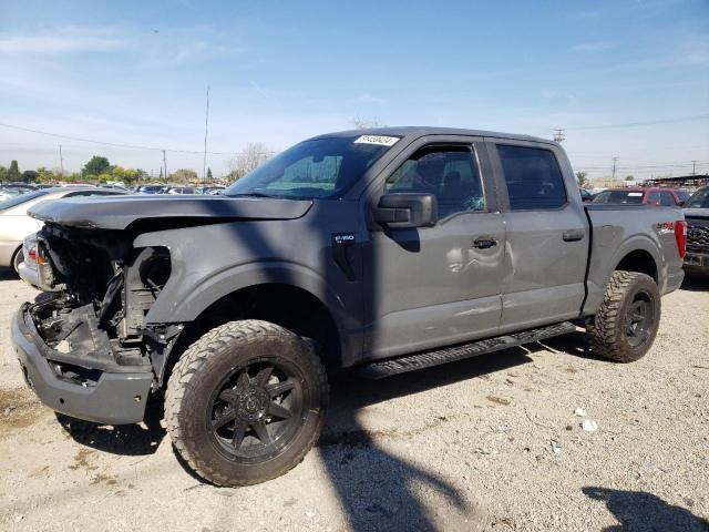 1FTEW1EP0MFA27766 - 2021 FORD F150 SUPERCREW GRAY photo 1