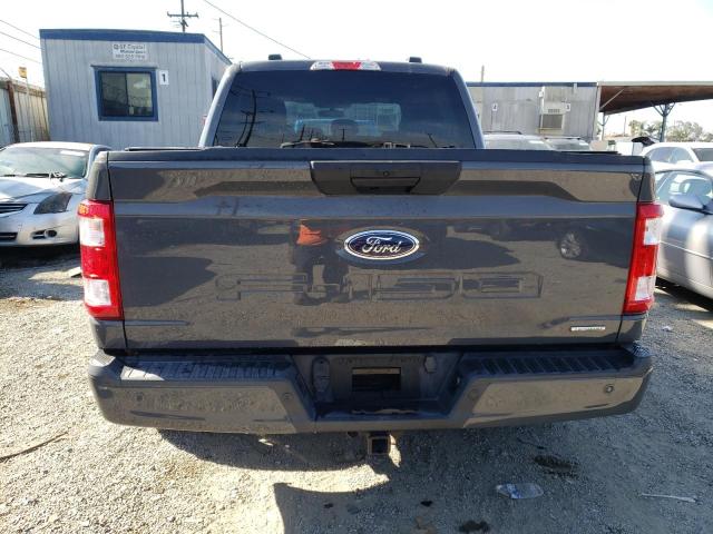 1FTEW1EP0MFA27766 - 2021 FORD F150 SUPERCREW GRAY photo 6