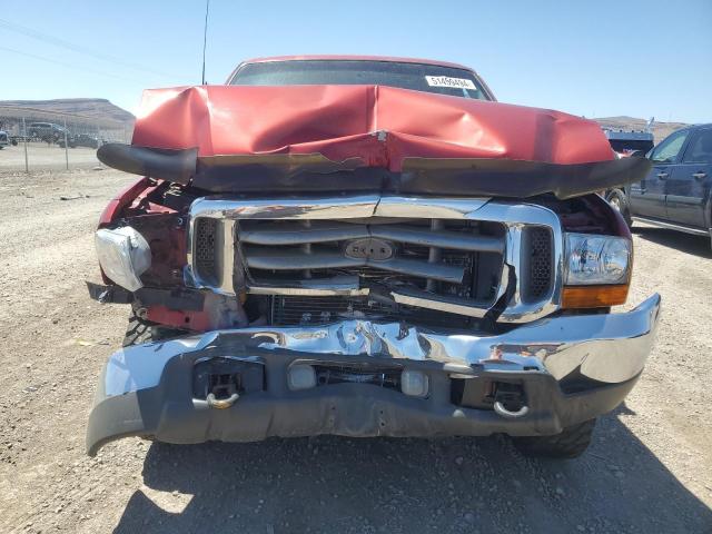 1FTSW31S01EA77092 - 2001 FORD F350 SRW SUPER DUTY RED photo 5