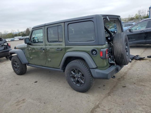 1C4HJXDG1MW726906 - 2021 JEEP WRANGLER U SPORT GREEN photo 2