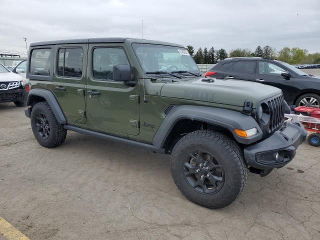 1C4HJXDG1MW726906 - 2021 JEEP WRANGLER U SPORT GREEN photo 4