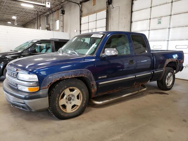 2GCEK19T711272313 - 2001 CHEVROLET silverado K1500 BLUE photo 1