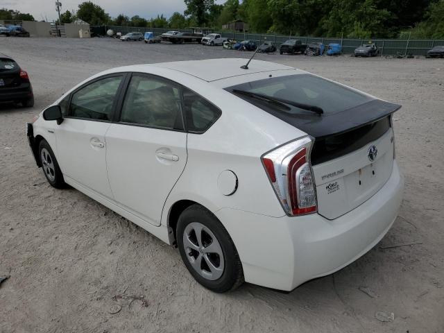 JTDKN3DU4C5509346 - 2012 TOYOTA PRIUS WHITE photo 2