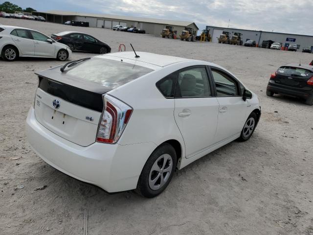 JTDKN3DU4C5509346 - 2012 TOYOTA PRIUS WHITE photo 3