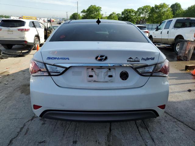 KMHEC4A48CA060639 - 2012 HYUNDAI SONATA HYBRID WHITE photo 6