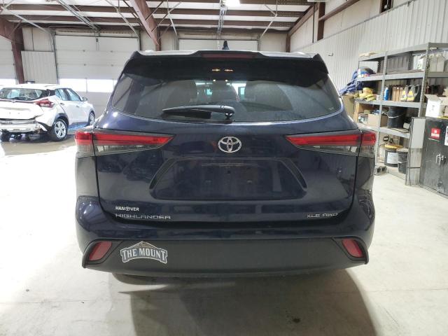 5TDHZRBH5NS566420 - 2022 TOYOTA HIGHLANDER XLE 蓝色 照片 6