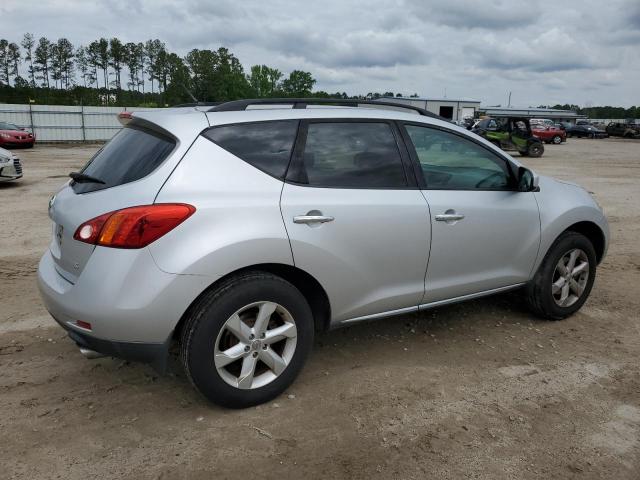 JN8AZ18U29W107072 - 2009 NISSAN MURANO S SILVER photo 3