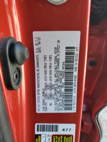 3TYAX5GN5NT060623 - 2022 TOYOTA TACOMA DOUBLE CAB RED photo 13