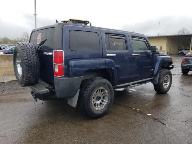 5GTDN13E278201659 - 2007 HUMMER H3 BLUE photo 3