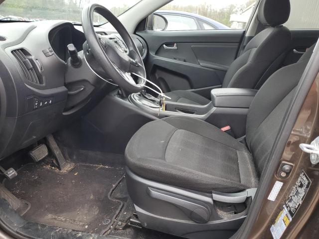 KNDPBCA24B7075935 - 2011 KIA SPORTAGE LX BROWN photo 7