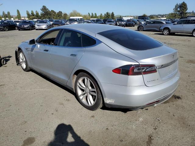 5YJSA1DN8DFP06920 - 2013 TESLA MODEL S SILVER photo 2