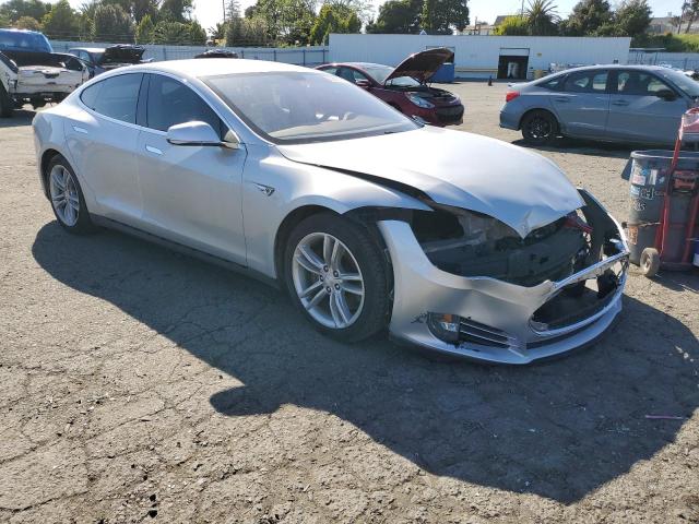 5YJSA1DN8DFP06920 - 2013 TESLA MODEL S SILVER photo 4