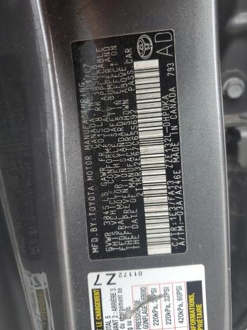 2T1KR32E67C655692 - 2007 TOYOTA COROLLA MA XR GRAY photo 13