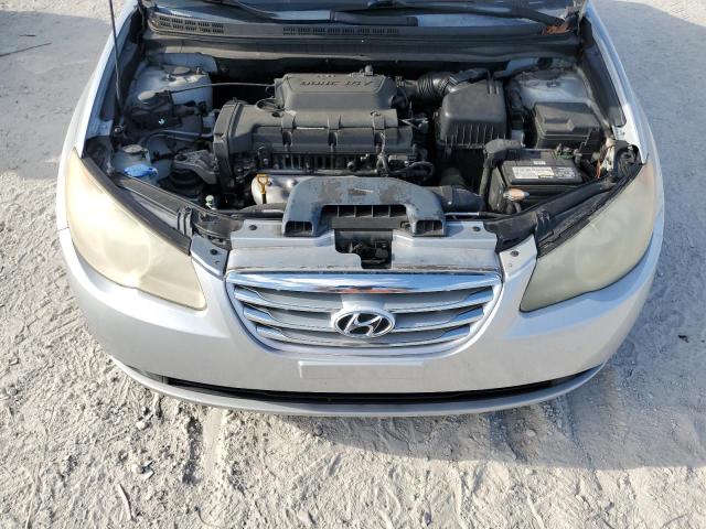 KMHDU4AD0AU832037 - 2010 HYUNDAI ELANTRA BLUE SILVER photo 11