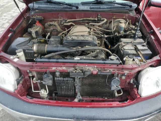 5TBRT34111S139340 - 2001 TOYOTA TUNDRA ACCESS CAB წითელი ფოტო 11