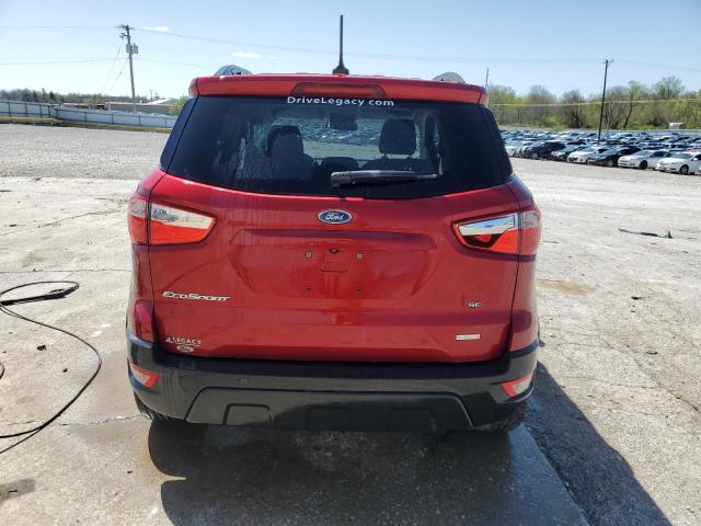 MAJ3P1TE2JC190296 - 2018 FORD ECOSPORT SE მუქწითელი ფოტო 6