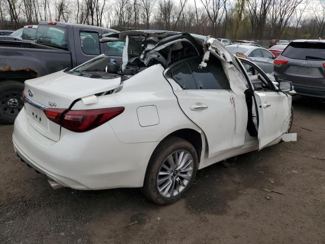 JN1EV7AR1KM593427 - 2019 INFINITI Q50 LUXE WHITE photo 3