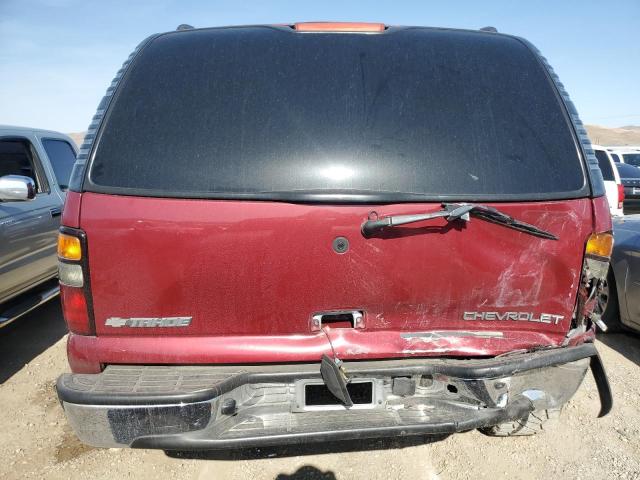 1GNEC13T04R212866 - 2004 CHEVROLET TAHOE C1500 BURGUNDY photo 6