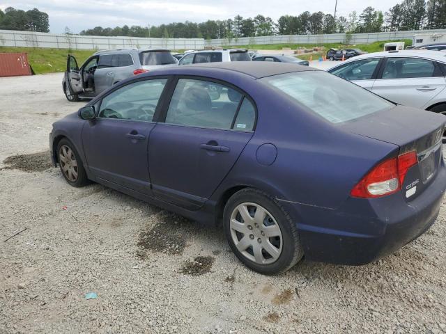 1HGFA16559L027773 - 2009 HONDA CIVIC LX BLUE photo 2