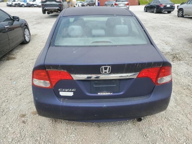 1HGFA16559L027773 - 2009 HONDA CIVIC LX BLUE photo 6