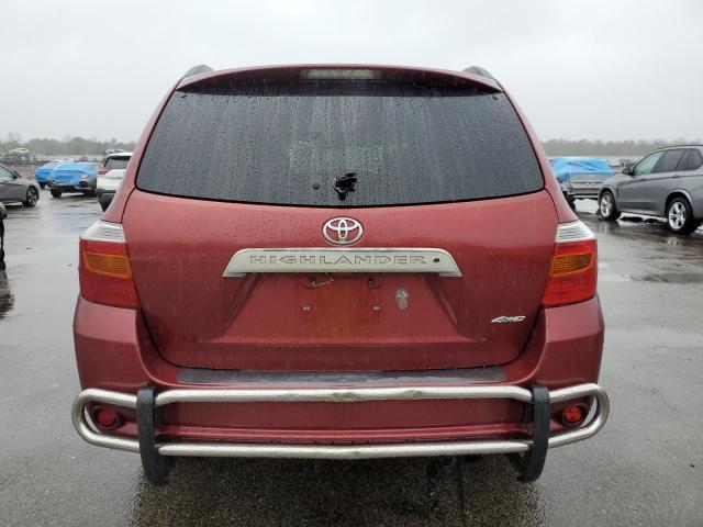 5TDJK3EH9AS034337 - 2010 TOYOTA HIGHLANDER SE RED photo 6