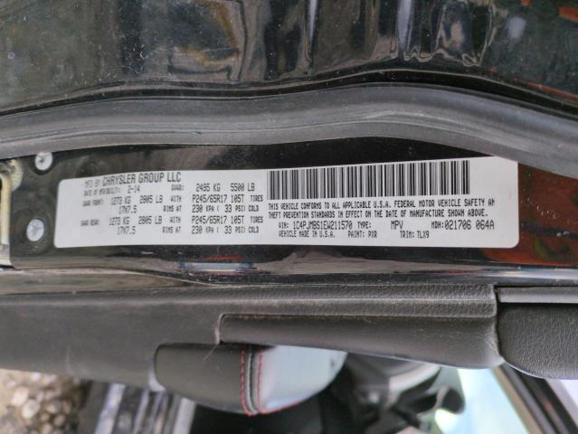 1C4PJMBS1EW211570 - 2014 JEEP CHEROKEE TRAILHAWK BLACK photo 12