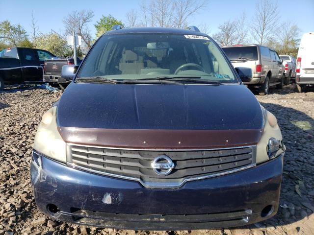 5N1BV28U99N101577 - 2009 NISSAN QUEST S BLUE photo 5