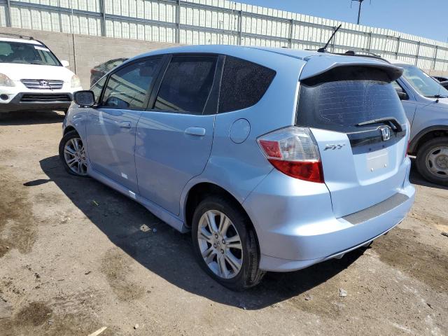 JHMGE8H43AC000711 - 2010 HONDA FIT SPORT BLUE photo 2