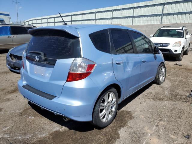 JHMGE8H43AC000711 - 2010 HONDA FIT SPORT BLUE photo 3