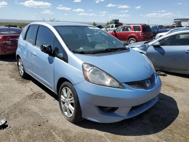 JHMGE8H43AC000711 - 2010 HONDA FIT SPORT BLUE photo 4