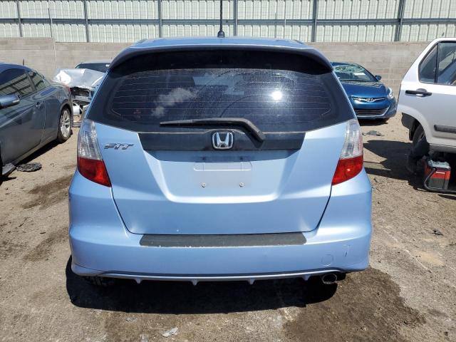 JHMGE8H43AC000711 - 2010 HONDA FIT SPORT BLUE photo 6