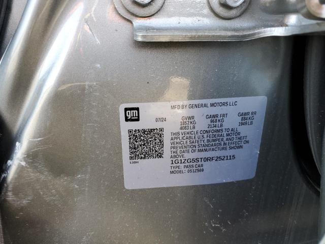 1G1ZG5ST0RF252115 - 2024 CHEVROLET MALIBU RS 灰色 照片 12