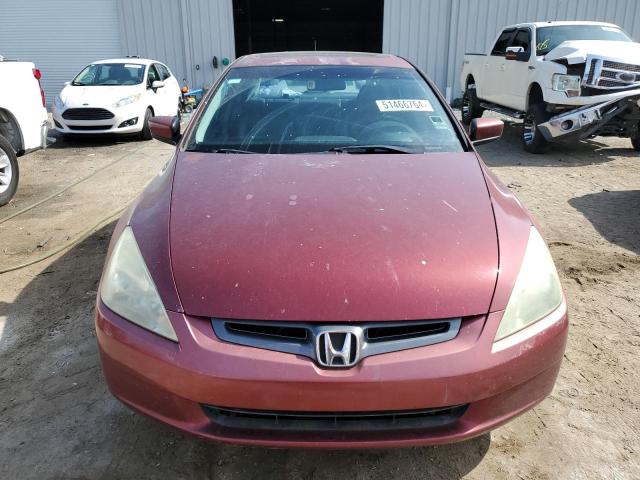 1HGCM66524A018296 - 2004 HONDA ACCORD EX BURGUNDY photo 5