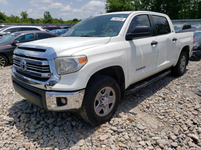 5TFEM5F13HX115749 - 2017 TOYOTA TUNDRA CREWMAX SR5 WHITE photo 1